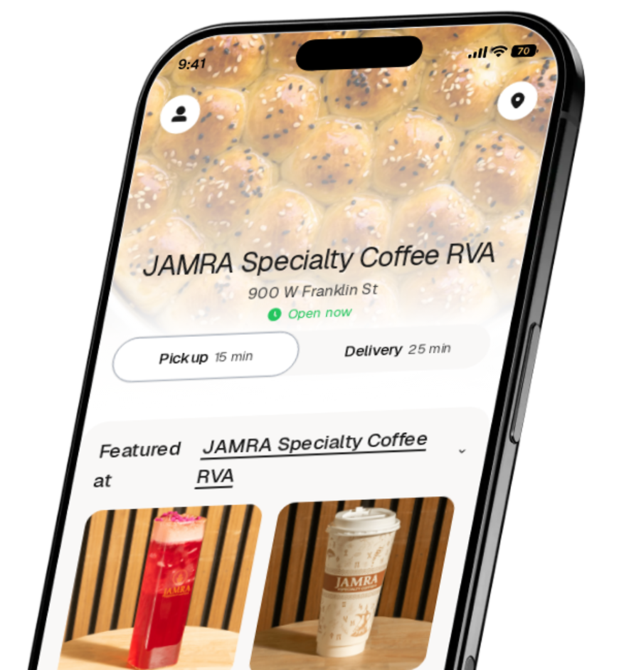 JAMRA Specialty Coffee RVA app preview