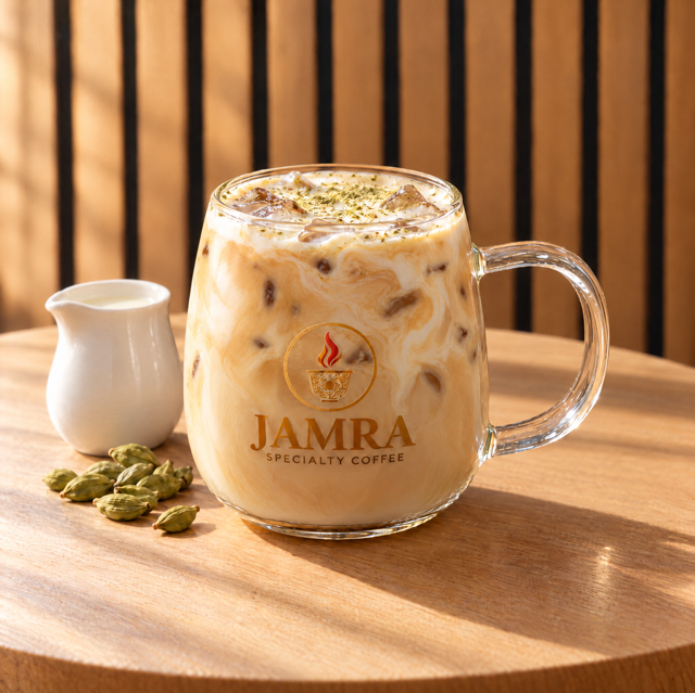 Iced Mofawar Latte.